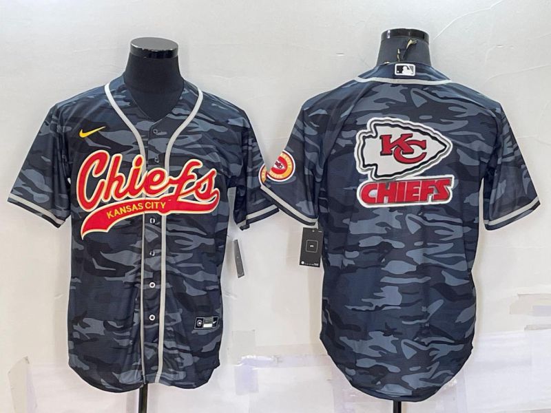 Men Kansas City Chiefs Blank Camo 2022 Nike Co branded NFL Jersey->kansas city chiefs->NFL Jersey